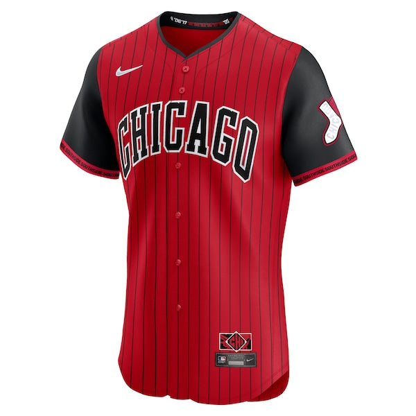 Chicago White Sox Nike 2025 City Connect Elite Jersey - Red/Black - Image 2