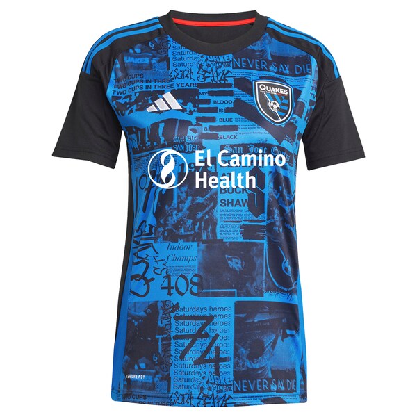 Hern¨¢n L¨®pez San Jose Earthquakes adidas Women's 2025 Headliner Replica Player Jersey - Black - Image 2