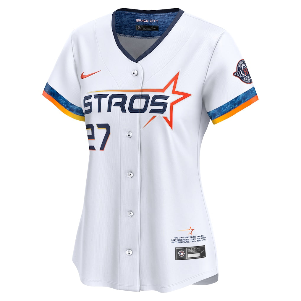 Jose Altuve Houston Astros Nike Women's 2025 City Connect Limited Player Jersey - White - Image 2