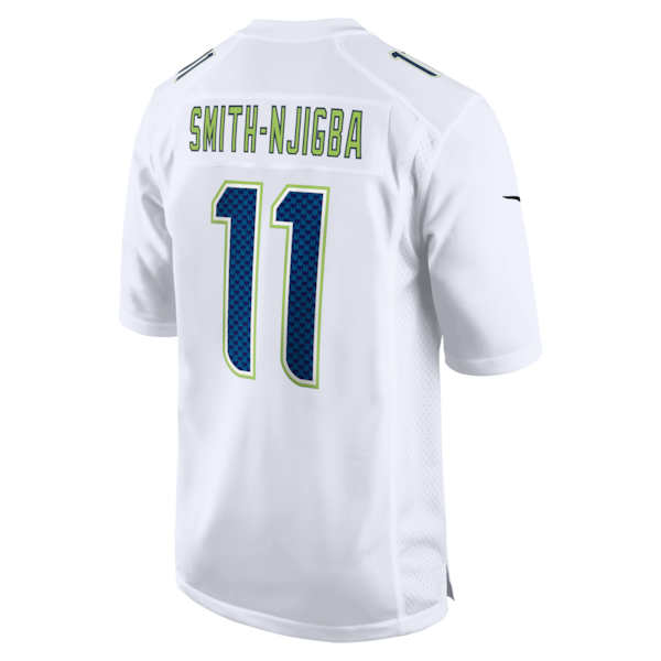 Men's Seattle Seahawks Jaxon Smith-Njigba Nike Super Bowl LX Patch Tundra Fashion Game Jersey - White/Black - Image 4