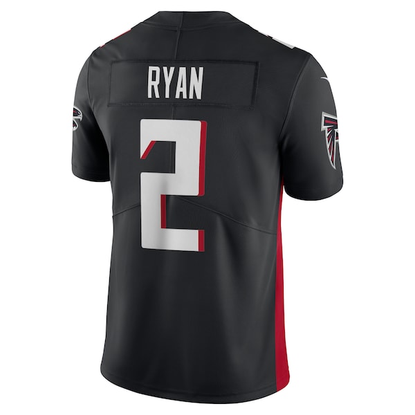 Men's Atlanta Falcons Matt Ryan Nike Black Vapor Limited Jersey - Image 3