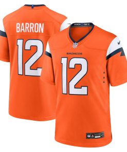 Jahdae Barron Denver Broncos Nike 2025 NFL Draft First Round Pick Game Jersey - Orange