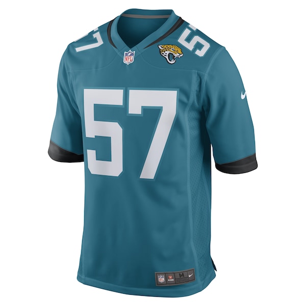 Caleb Johnson Jacksonville Jaguars Nike Game Player Jersey - Teal - Image 2