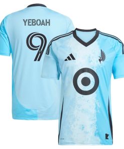 Kelvin Yeboah Minnesota United FC adidas 2025 CONVERGENCE Replica Player Jersey - Blue
