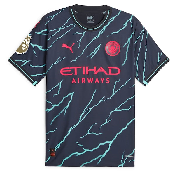Jack Grealish Manchester City Puma 2023/24 Third Authentic Player Jersey - Navy - Image 3