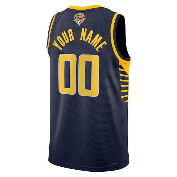 Indiana Pacers Nike Unisex 2025 NBA Finals Patch Custom Swingman Jersey - Navy - Icon Edition - Image 3