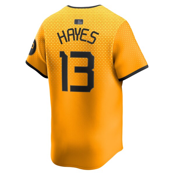 Ke'Bryan Hayes Pittsburgh Pirates Nike City Connect Limited Player Jersey - Gold - Image 3
