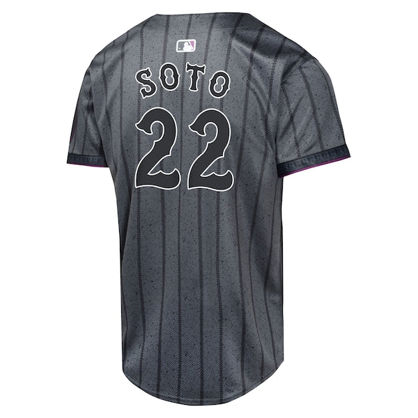 Juan Soto New York Mets Nike Youth City Connect Limited Jersey - Gray - Image 3