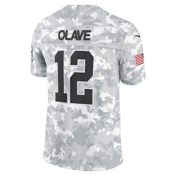 Chris Olave New Orleans Saints Nike 2024 Salute to Service Limited Jersey - Arctic Camo - Image 5