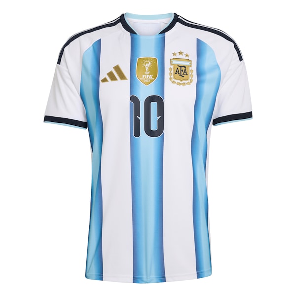 Lionel Messi Argentina National Team adidas FIFA x World Cup 2022 Winners Home Replica Jersey - White - Image 2