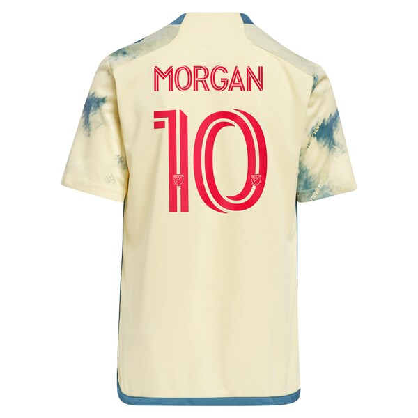 Lewis Morgan New York Red Bulls adidas Youth 2024 Daniel Patrick Kit Replica Jersey - Yellow - Image 3