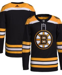 Boston Bruins adidas Home Primegreen Authentic Jersey - Black