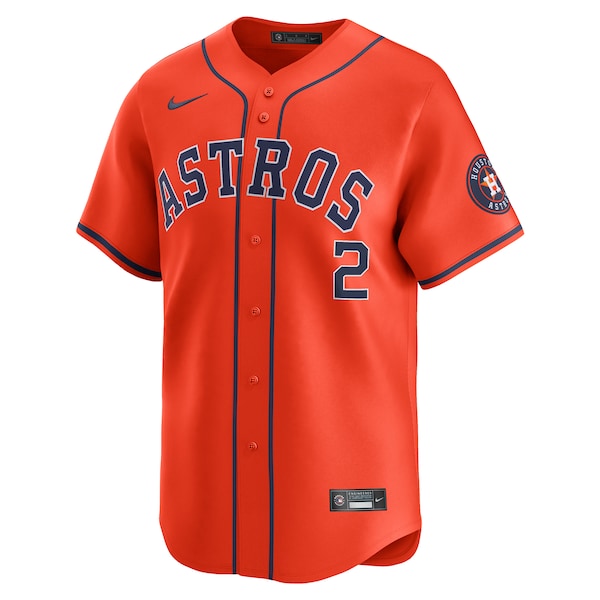 Alex Bregman Houston Astros Nike Alternate Limited Player Jersey?ยจC Orange - Image 2