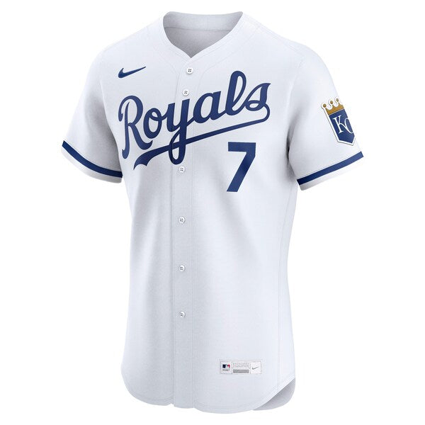 Bobby Witt Jr. Kansas City Royals Nike Home Elite Jersey - White - Image 2