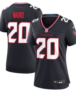 Alternative view of Jimmie Ward Houston Texans Nike Women's Team Game Jersey -  Navy