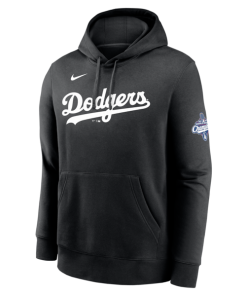 Alternative view of Mookie Betts Los Angeles Dodgers Nike 2025 World Series Champions Name & Number Hoodie - Black