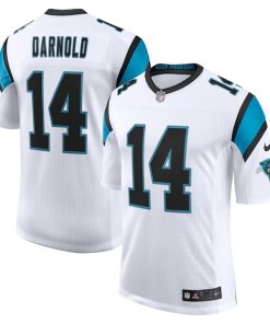 Alternative view of Sam Darnold Carolina Panthers Nike Vapor Limited Jersey - White/Black/Blue