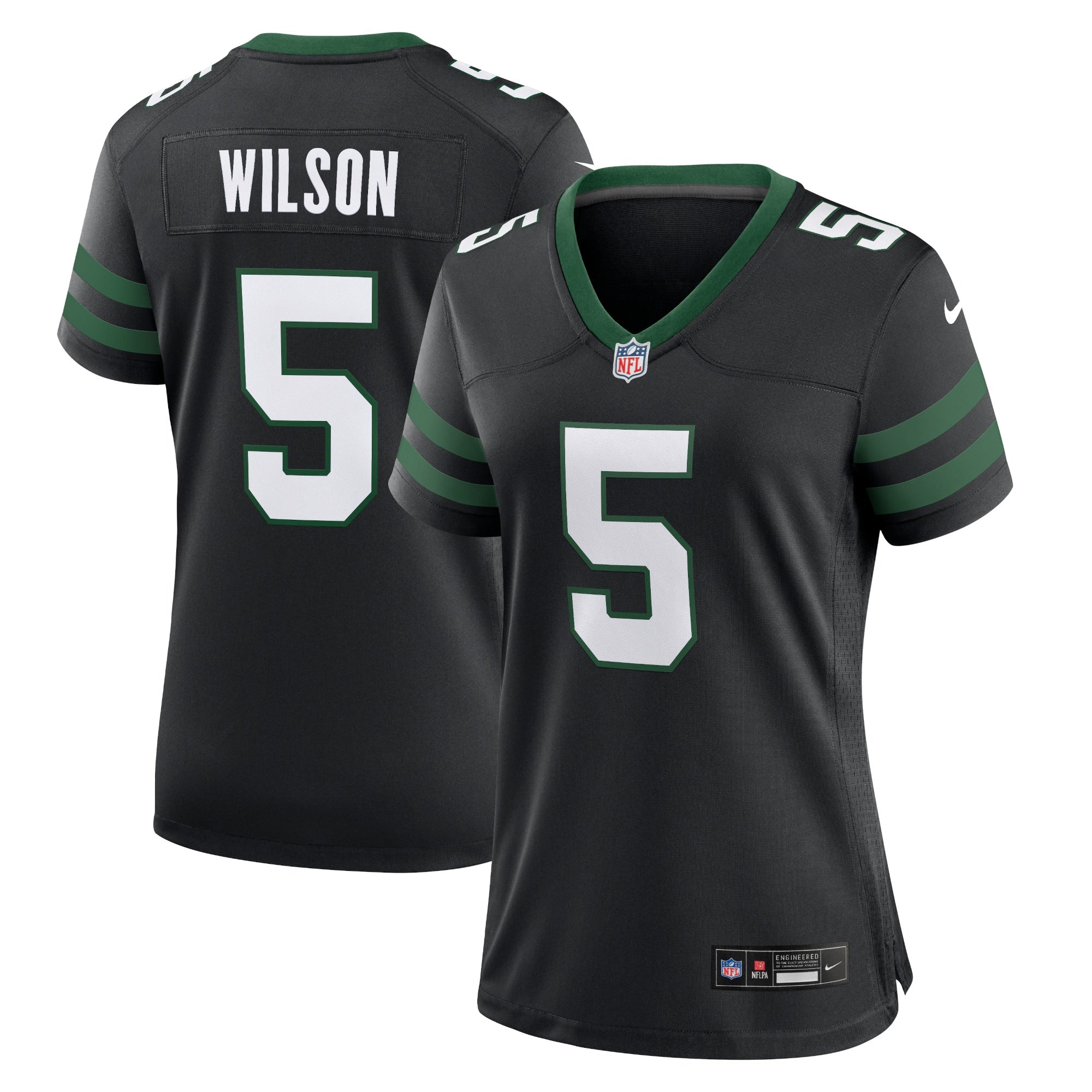Garrett Wilson New York Jets Nike Women's Game Jersey - Legacy White - Image 4