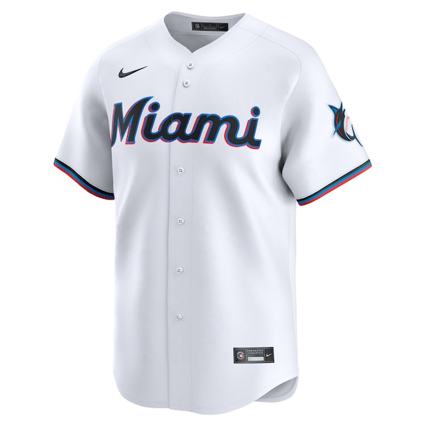 Jake Burger Miami Marlins Nike Home Limited Player Jersey - White - Image 2