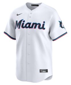 Alternative view of Jesus Luzardo Miami Marlins Nike Home Limited Player Jersey - White