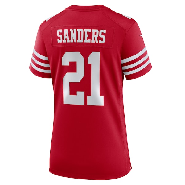 Deion Sanders San Francisco 49ers Nike Women's Retired Player Game Jersey - Scarlet - Image 3