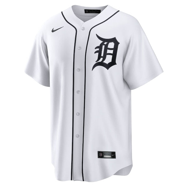 Riley Greene Detroit Tigers Nike Home Replica Jersey - White - Image 2