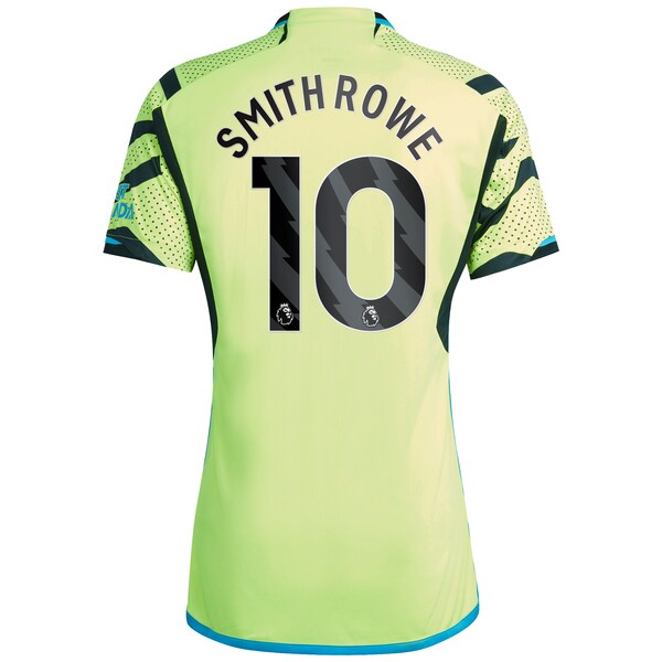 Emile Smith Rowe Arsenal adidas 2023/24 Away Replica Player Jersey - Yellow/Green - Image 4
