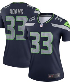 Alternative view of Jamal Adams Seattle Seahawks Nike Women's Legend Jersey - College Navy/Neon Green