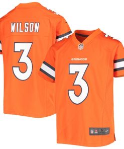 Russell Wilson Denver Broncos Nike Youth Game Jersey - Orange/Navy/White