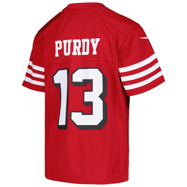Brock Purdy San Francisco 49ers Nike Youth Game Jersey - Scarlet - Image 3