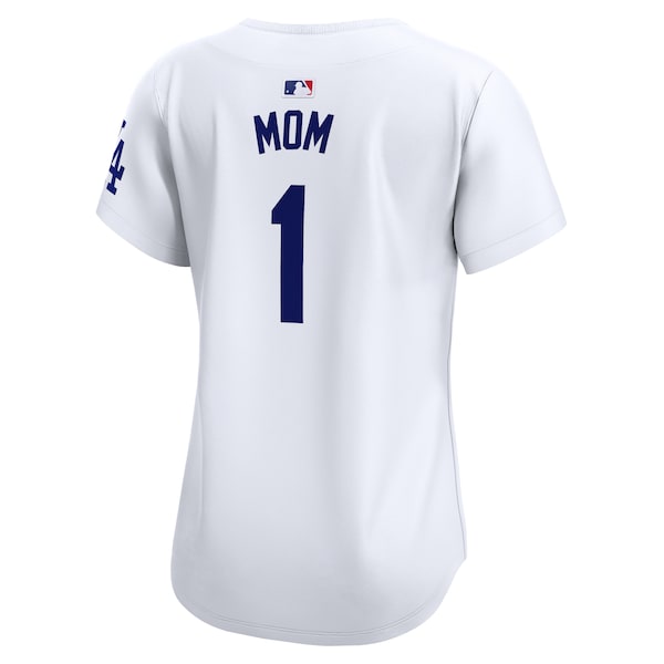 Los Angeles Dodgers Nike Women's #1 Mom Home Limited Jersey - White - Image 3