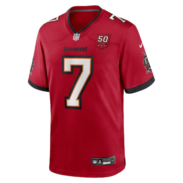 Bucky Irving Tampa Bay Buccaneers Nike 50th Season Team Game Jersey - Red - Image 2