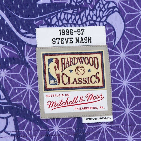 Steve Nash Phoenix Suns 1996/97 Hardwood Classics Asian Heritage 6.0 Swingman Throwback Player Jersey - Purple - Image 7