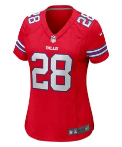 Alternative view of James Cook Buffalo Bills Nike Women's Player Jersey - Red