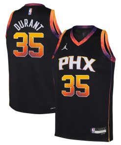 Kevin Durant Phoenix Suns Jordan Brand Youth 2022/23 Swingman Jersey - Statement Edition - Black