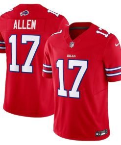 Alternative view of Josh Allen Buffalo Bills Nike Vapor F.U.S.E. Limited Jersey - Red/White