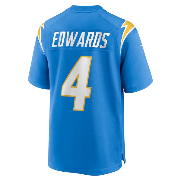 Gus Edwards Los Angeles Chargers Nike Game Jersey - Powder Blue - Image 3