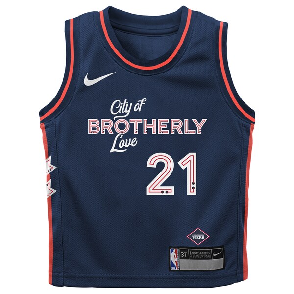 Joel Embiid Philadelphia 76ers Nike Toddler Swingman Replica Jersey - City Edition - Navy - Image 2