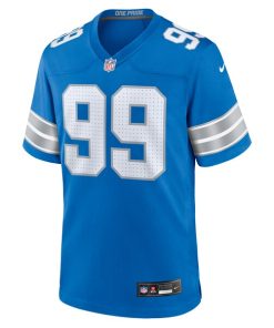 Alternative view of Brodric Martin Detroit Lions Nike Team Game Jersey -  Blue