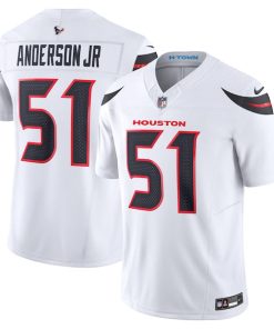 Alternative view of Will Anderson Jr. Houston Texans Nike Vapor F.U.S.E. Limited Jersey - White/Navy/Red
