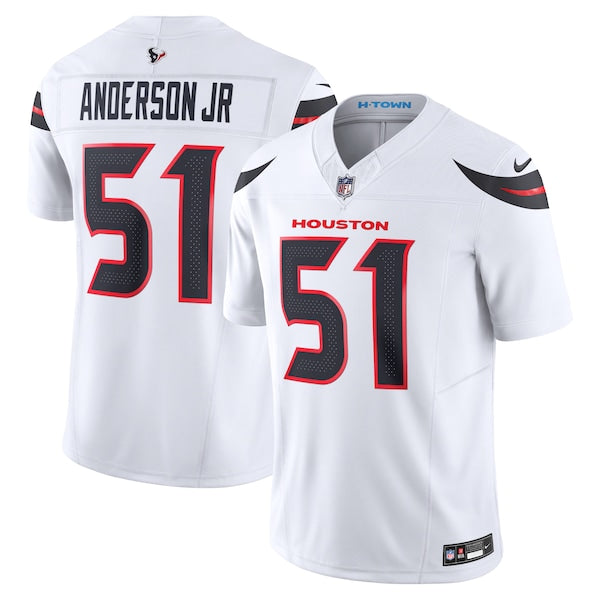 Will Anderson Jr. Houston Texans Nike Vapor F.U.S.E. Limited Jersey - White/Navy/Red - Image 2