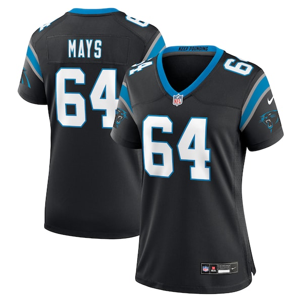 Cade Mays Carolina Panthers Nike Women's Team Game Jersey - Black