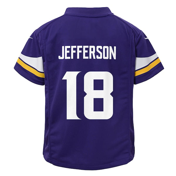 Justin Jefferson Minnesota Vikings Nike Toddler Game Jersey - Purple - Image 3
