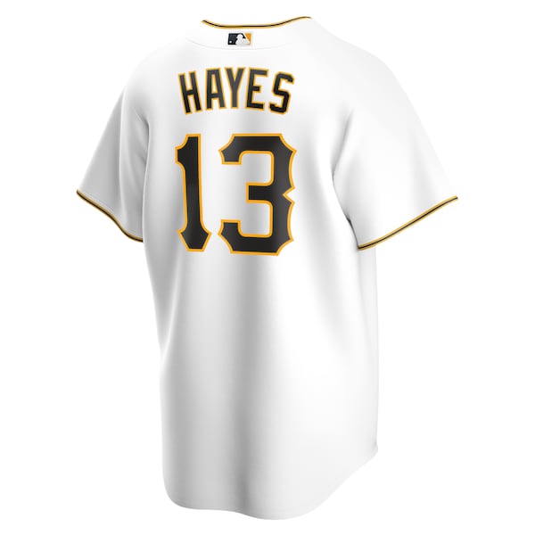 Ke'Bryan Hayes Pittsburgh Pirates Nike Home Replica Jersey - White - Image 3