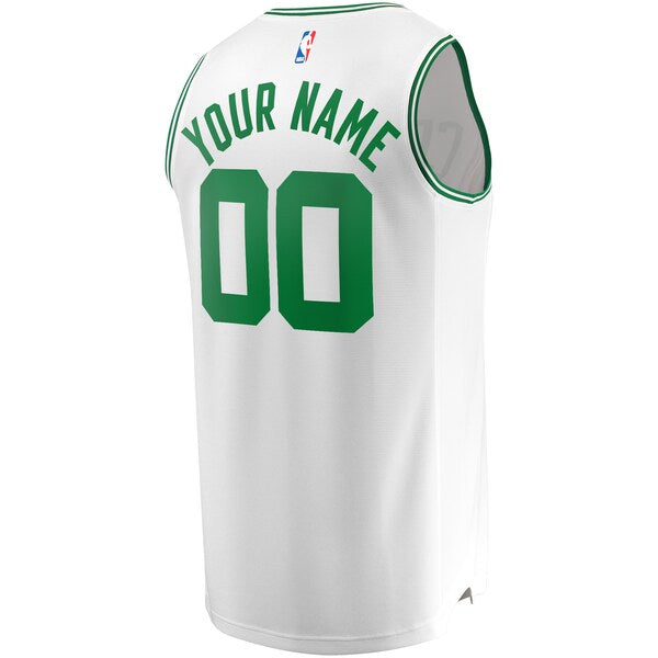 Boston Celtics 2024 NBA Finals Champions Custom Fast Break Jersey - White - Association Edition - Image 4
