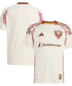 Alternative view of D.C. United adidas Youth 2025 The Soul Kit Replica Jersey - Natural