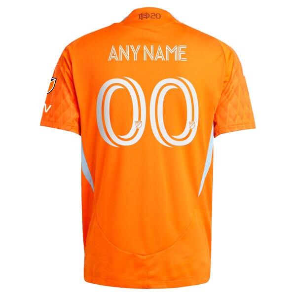 Houston Dynamo FC adidas 2025 Season 20 Authentic Custom Jersey - Orange - Image 3