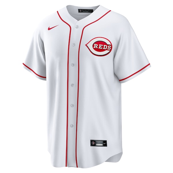 TJ Friedl Cincinnati Reds Nike Home Replica Jersey - White - Image 2