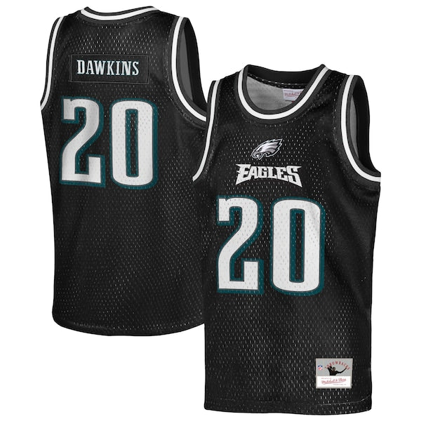 Brian Dawkins Philadelphia Eagles Youth Retired Player NFL Basketball Fashion Jersey - Black