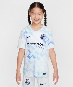 Alternative view of Inter Milan Nike Youth 2025/26 Away Replica Jersey - Aqua/Blue
